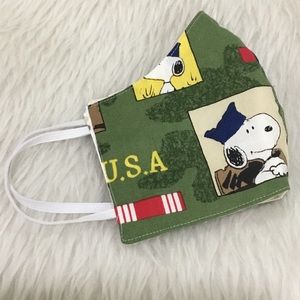 4 for $20 Adult face mask handmade snoopy military